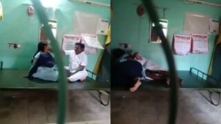 Security auntyai village president thadavum hidden cam capture