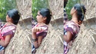 Real Trichy village aunty quick saree ool seiyum hot capture