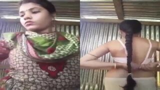 Pudukottai village girl dress change pannum half nude clip